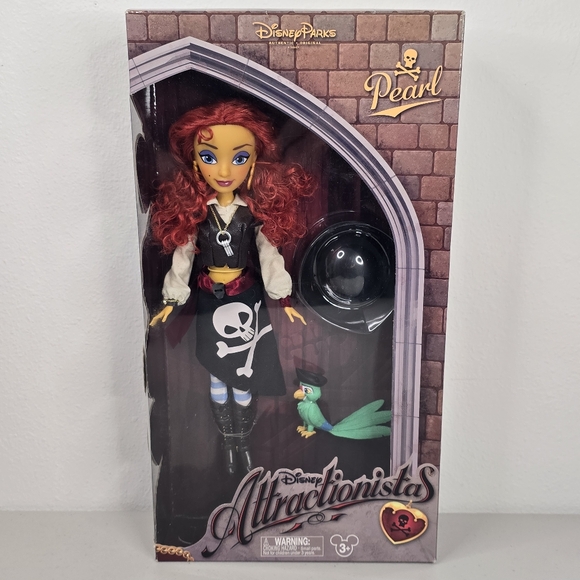 Disney Other - Disney Doll Pirates Of Caribbean Collectable Pearl Attractionistas 12" Authentic